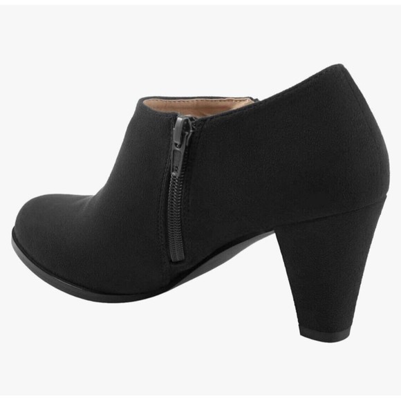NEW WOMEN BOOTIES Journee Sanzi Faux Suede Heeled - Picture 11 of 15